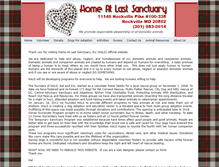 Tablet Screenshot of homeatlastsanctuary.org